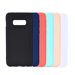 Wewoo Coque Souple Pour Galaxy S10e Candy Color TPU Case Noir pas cher