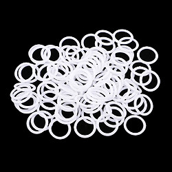 Acheter 100pc / lot sangle de soutien-gorge slider crochets 0 bagues lingerie couture blanc 8mm