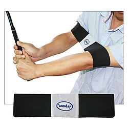 Avis Golf Swing Training Arm Band Posture Motion Correction Practice Ceinture Noir