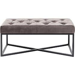 Karedesign Banc Crossover gris et noir 90x40cm Kare Design