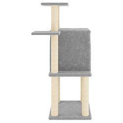 Acheter Arbre à chat avec griffoirs,niche pour chat en sisal gris clair 97 cm -MN95767