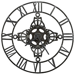 Avis Decoshop26 Horloge murale Argenté 78 cm Métal DEC022228