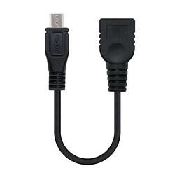 ? Câble Micro USB/M vers USB/H - 0,15 M Noir