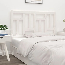 Maison Chic Tête de lit moderne pour chambre - Décoration de lit Blanc 155,5x4x100 cm Bois massif de pin -MN93828