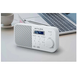 Radio portable numérique blanc - M-109DBW - MUSE