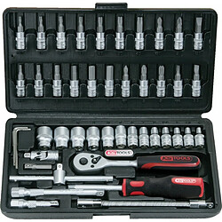 Kstools Coffret de douilles F6 1/4'' - CHROMEmat - 46 pcs - KS Tools 911.0646