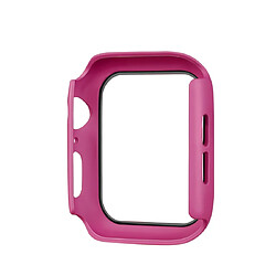 Acheter Wewoo Etui pour PC avec couverture totale + Protecteur en verre trempé Apple Watch série 5/4 44mm Rose