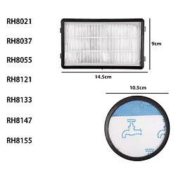 Filtre pour aspirateur Rowenta Powerline, pièces de rechange, accessoires, lot de 3, RH8021WB RH8055Wa