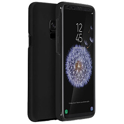 Avizar Coque Samsung Galaxy S9 Protection Silicone + Arrière Polycarbonate - Noir