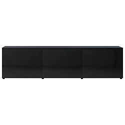 Acheter vidaXL Meuble TV Noir brillant 120x34x30 cm Bois d'ingénierie