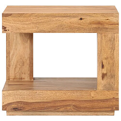 vidaXL Table basse 45x45x40 cm Bois d'acacia massif