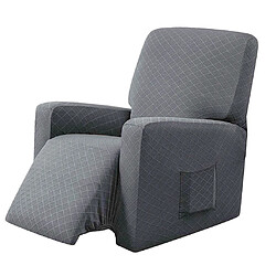 Acheter Housse De Canapé Inclinable élastique Housse De Fauteuil Souple Antidérapante Gris