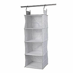 Paris Prix Rangement 5 Cases à Suspendre Pliable 80cm Gris