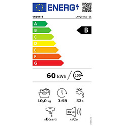 Lave-linge hublot 10kg 1500 tours/min - lfvq104w - VEDETTE