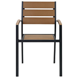 Acheter Beliani Lot de 6 chaises VERNIO Bois d'ingénierie Bois clair/Noir