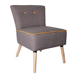 Avis Fauteuil Bicolore Gris Et Jaune The Home Deco Factory HD3604