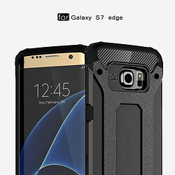 Acheter Wewoo Coque renforcée noir pour Samsung Galaxy S7 Edge / G935 Armure Tough TPU + PC