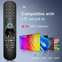 SANAG Magic Telecommande Pour Lg Smart Tv,Universelle Pour Mr22Ga /Mr22Gn Mr20Ga Mr21Ga,Avec Pointeur Et Fonction Vocale