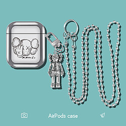 GUPBOO Airpods Coque Housse Étui Protecteur Compatible pour AirPods1/2-Caricature de poupée Sesame Street