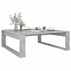 Acheter Maison Chic Table basse pour salon | Table à café Gris béton 100x100x35 cm Aggloméré -GKD48632