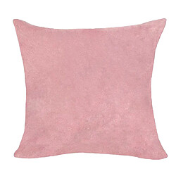 Housse De Coussin En Velours Doux Taie D'oreiller De Couleur Unie Rose-60x60cm