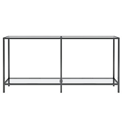 Avis Maison Chic Table console | Meuble d'entrée | Table d'appoint Transparent 160x35x75,5 cm Verre trempé -GKD50856