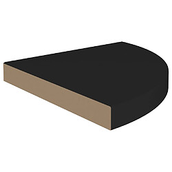 Avis vidaXL Étagères d'angle flottantes 4 pcs noir 35x35x3,8 cm MDF