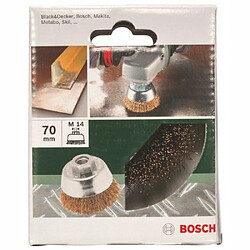 Bosch Accessories 2609256500 Brosse boisseau M14 Fils ondules laitonnes 70 mm