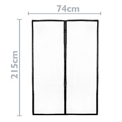 Avis Primematik Moustiquaire pour porte 74 x 215 cm avec fermeture magnétique