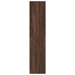 Acheter vidaXL Buffet haut chêne marron 30x41x185 cm bois d'ingénierie