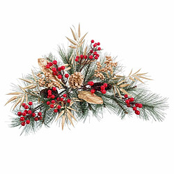 BigBuy Christmas Accroches- portes Noël Multicouleur Doré Plastique 60 cm