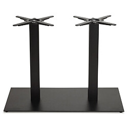 Avis Alterego Pied de table 'NERO DOUBLE' 75 en métal peint noir