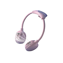 Avis (Rose) Ventilateur De Cou Portable Ventilateur Sans Lame Ventilateur Rechargeable à 3 Bouches D'Aération Pour Les Sports En Plein Air