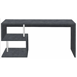 Avis Alter Esse bureau moderne pour bureau et étude avec étagère, Made in Italy, Table d'ordinateur, bureau PC, cm 180x60h78, couleur Gris cendré