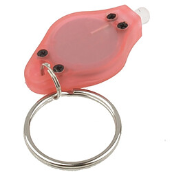 Wewoo Mini lampe torche LED rose Mini de poche Porte clés