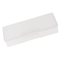 plastique transparent avec couvercle boîte de rangement 19.5x7.8x4cm pas cher