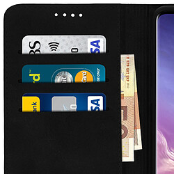 Avizar Housse Samsung Galaxy S10 Étui Porte-cartes Support Stand noir pas cher