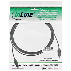 OPTO Câble audio, InLine®, Toslink mâle/mâle, 0,5m