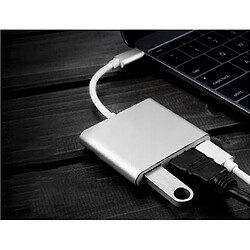 GUPBOO Adaptateur USB C HDMI+USB 3.0+PD Hub 4K MacBook 3 en 1,JL2537 pas cher