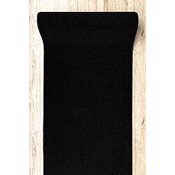 RUGSX Tapis de couloir KARMEL plaine, une couleur noir 200 cm 200x240 cm pas cher