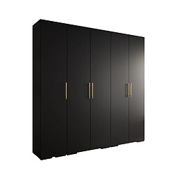 Abiks Meble Armoire Inova 3 À Portes Battantes 236,7/250/47 5 Portes (nero/d’oro)