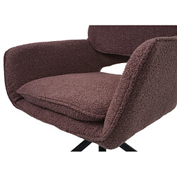 Acheter Mendler Lot de 6 chaises de salle à manger HWC-N74, chaise de cuisine, pivotante Auto-Return, tissu Bouclé (540g/m²) Oeko-Tex ~ marron clair