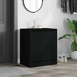 Avis Maison Chic Armoire à chaussures | Meuble de rangement à chaussures Meuble d'Entrée noir 60x42x69 cm bois d'ingénierie -MN63696