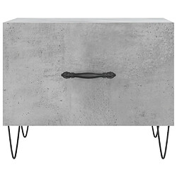 Maison Chic Table basse,Table Console Table d'appoint, Table pour salon gris béton 50x50x40 cm bois d'ingénierie -MN74140 pas cher