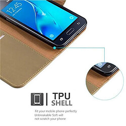 Cadorabo Coque Samsung Galaxy J1 2016 Etui en Marron pas cher