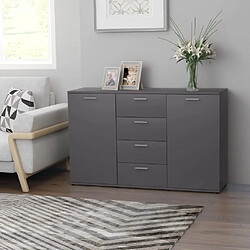 Maison Chic Commode Buffet - Meuble de rangement Gris 120x35,5x75 cm Aggloméré -GKD60311