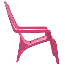 Maison Chic Lot de 2 Chaises de jardin,Fauteuil d'extérieur pour enfants rose 37x34x44 cm PP -MN29916 pas cher