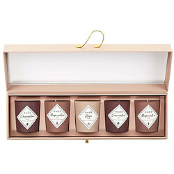 The Home Deco Factory Coffret 5 bougies parfumées Nude.