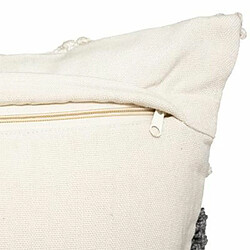 Avis Coussin Déco à Pompons Row 45x45cm Gris