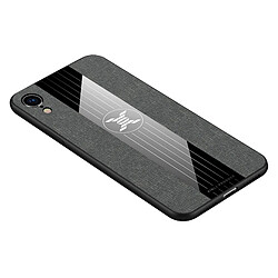 Wewoo Coque Souple Etui de protection TPU antichoc pour iPhone XR XINLI Stitching Cloth Gris